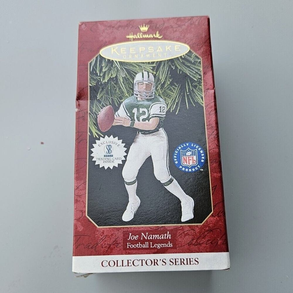 Joe Namath New York Jets Hallmark Keepsake NFL Football Christmas Ornament